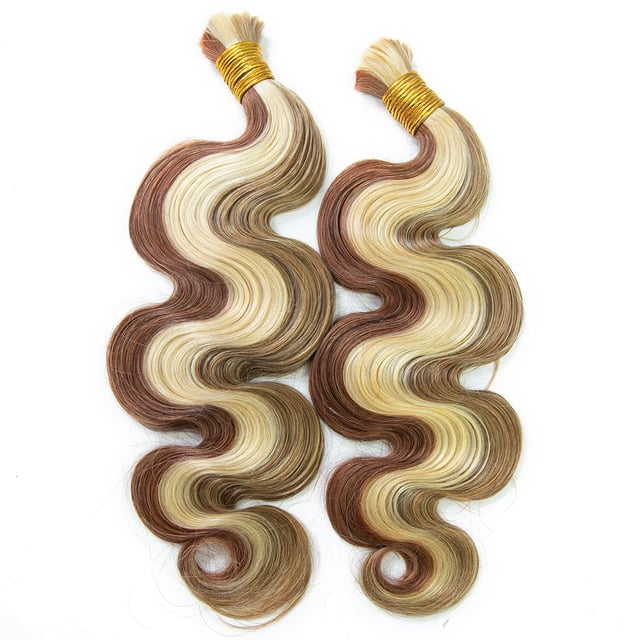 Double Drawn Burmese #27/#30/#613 Mix Color Blend Body Wave Human Hair Bulk