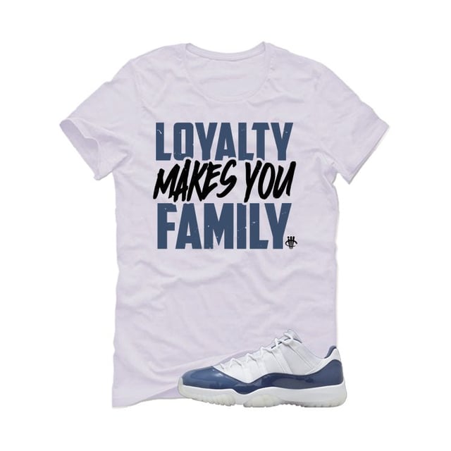 Air Jordan 11 Low Diffused Blue White T-Shirt (Loyalty)| illcurrency