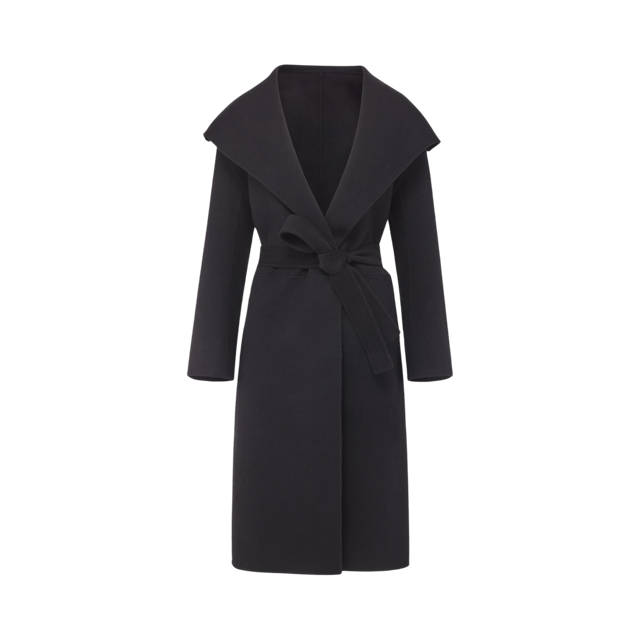 Gabriella Cashmere Coat in Black