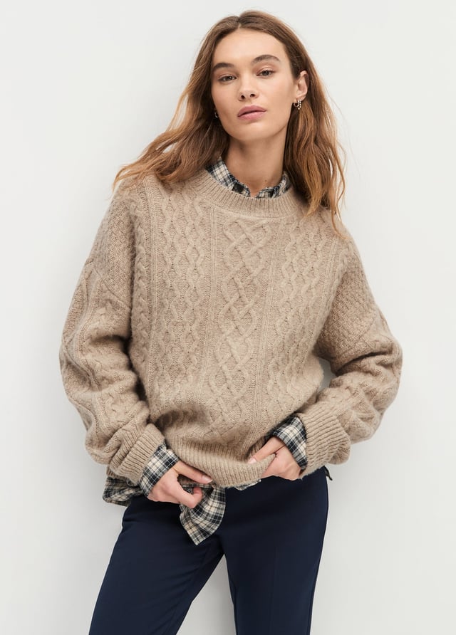 THE OVERSIZED CABLE SWEATER