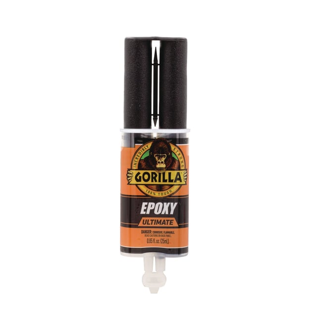 Gorilla® Epoxy Ultimate, 0.85 oz Syringe, Dries Black (GOR113442)