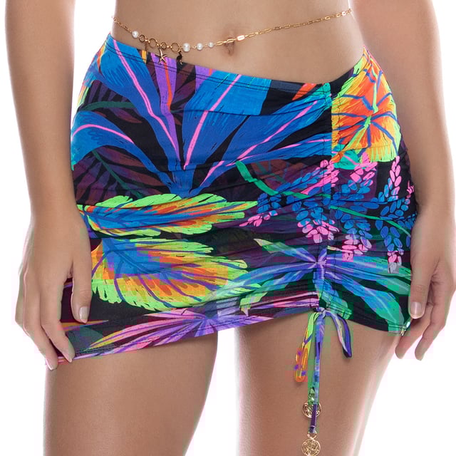 NEON NIGHTS - Scrunched Up Mini Skirt