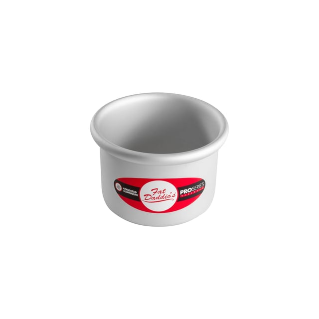 Fat Daddios Fat Daddio's PRD-43CASE Anodized Aluminum Round Cake Pan 4 x 3 inch Set of 6