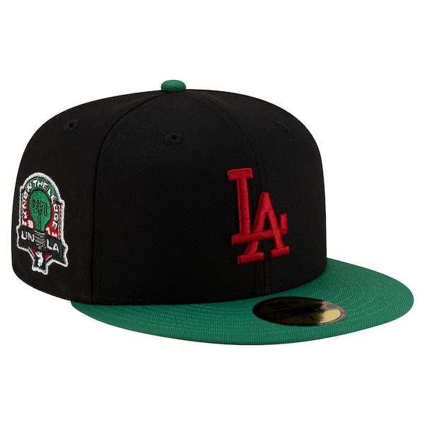 Men's Los Angeles Dodgers x Union Los Angeles New Era Black/Green 59FIFTY Fitted Hat