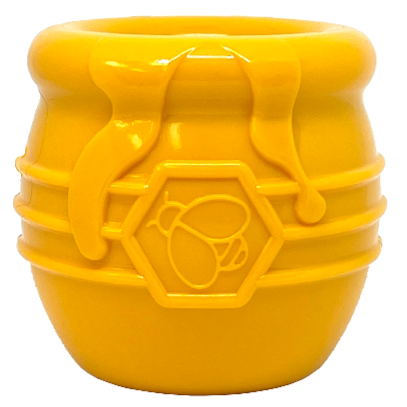 Honey Pot Durable PUP-X Rubber Treat Dispenser & Enrichment Toy