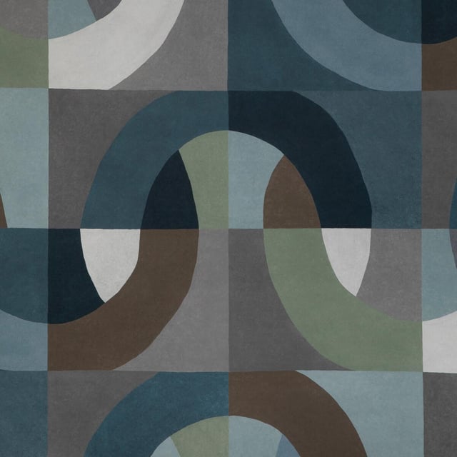 Lee Jofa Colonnade Paper Indigo Wallpaper
