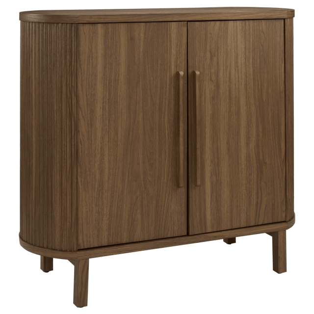 Walnut Veneer Buffet With Two Doors