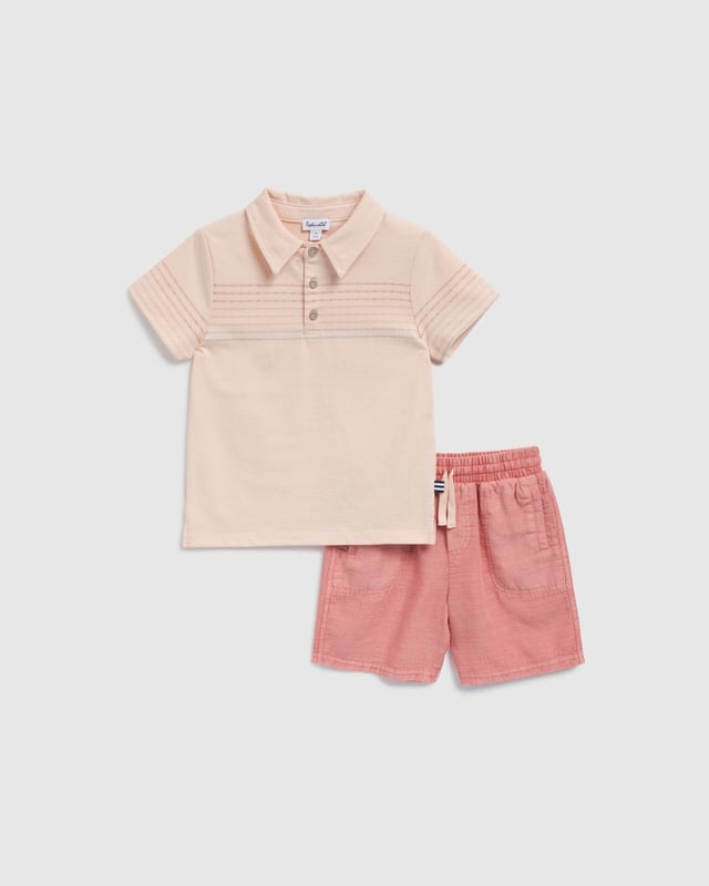 Toddler Boy Short Sleeve Polo Set