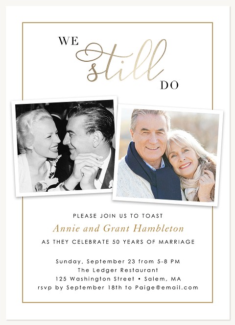 We Still Do Reply | Wedding Anniversary Invitations