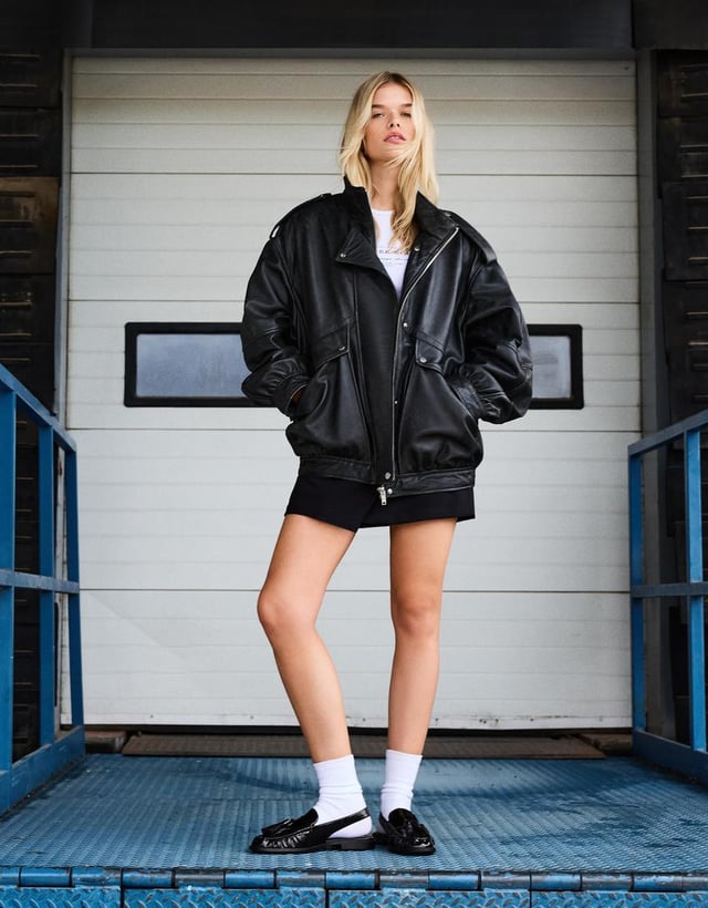 ‘80s leather jacket