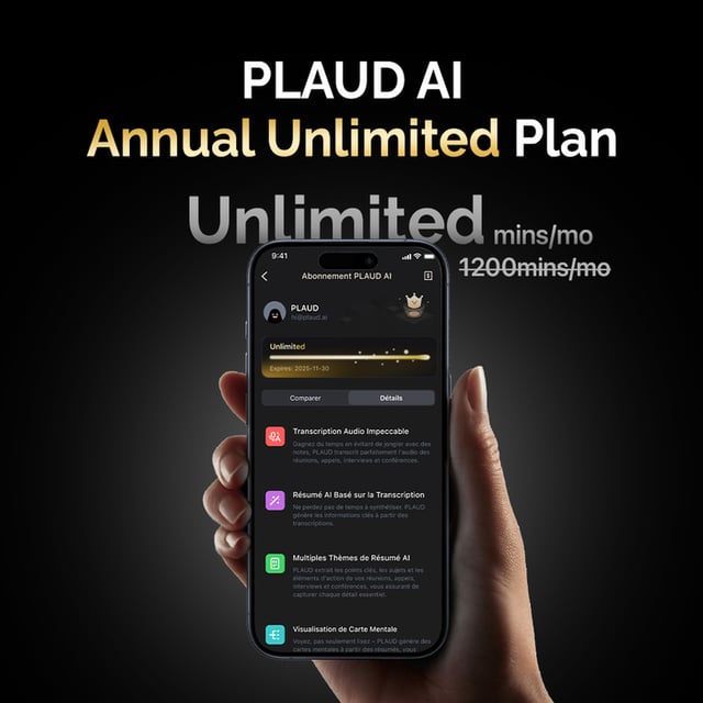 PLAUD AI Annual Unlimited Plan 2-Pack