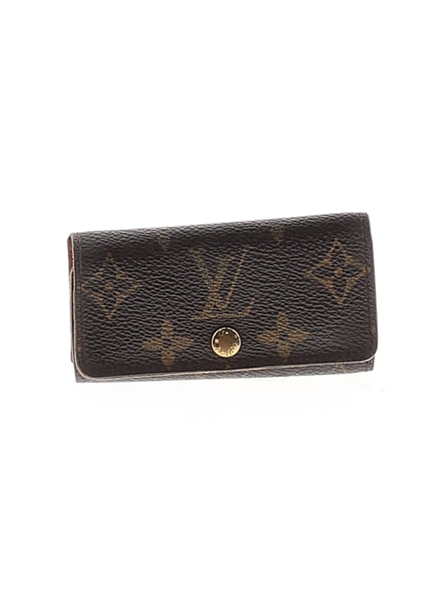 Louis Vuitton 100% Coated Canvas Brown Vintage Monogram 4 Key Holder  One size