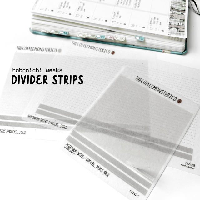 Hobonichi Weeks Dividers