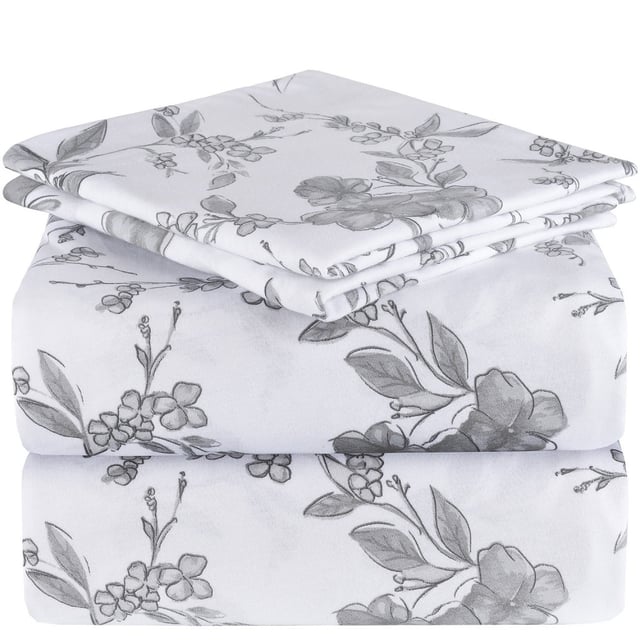 Jersey Knit 100% Cotton 4-Piece Bed Sheet Set