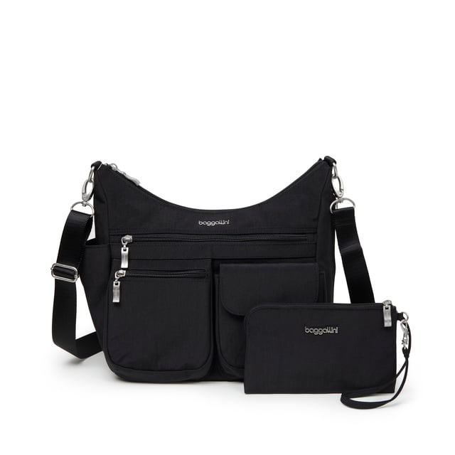 Modern Everywhere Hobo Crossbody Bag with Wristlet