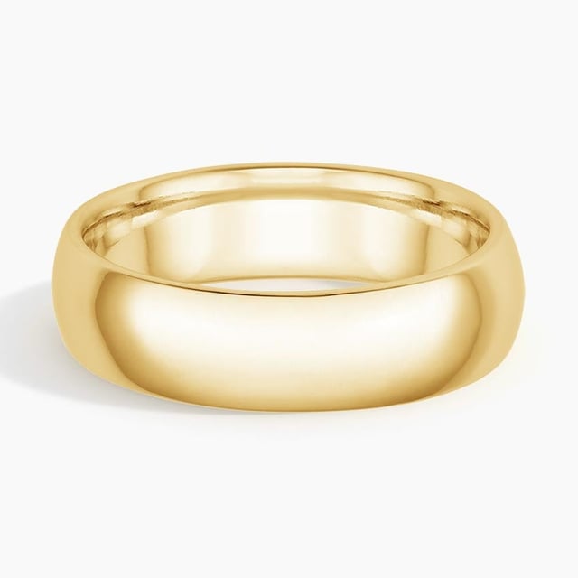 18K Yellow Gold Comfort Fit 6mm Wedding Ring