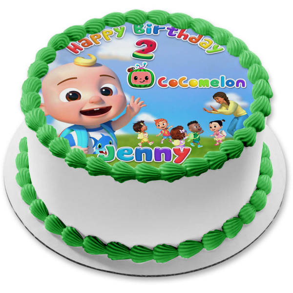 Cocomelon Class Baby JJ Back to School Party Edible Cake Topper Image ABPID56876