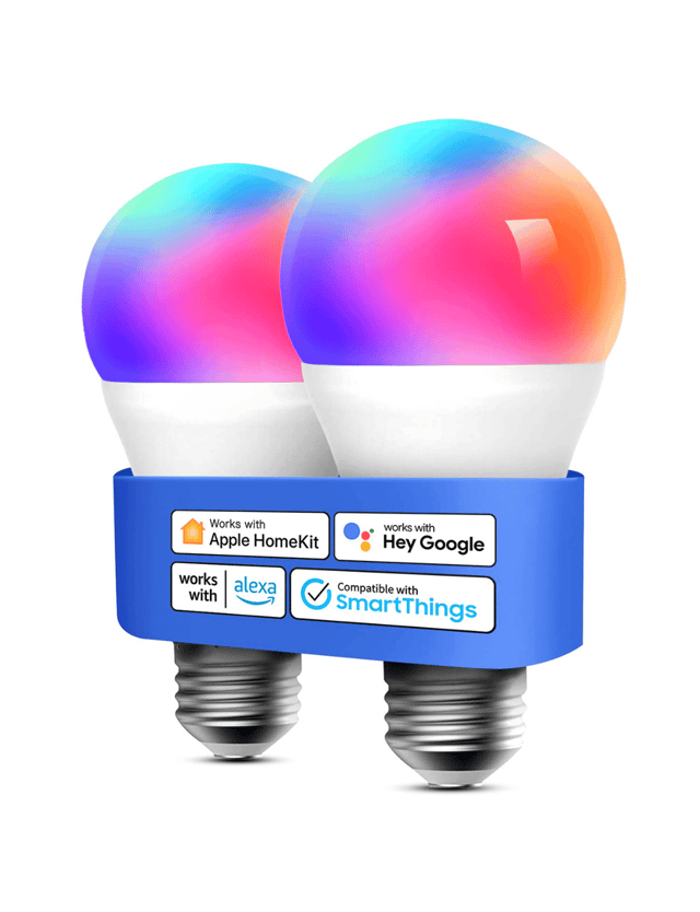 Meross Smart LED Light Bulb Pro, MSL120DAHK, 2 Pack(E26/E27 Base)