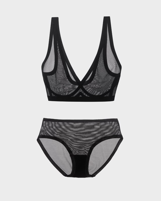 Lavender Fog Relief Bra Set