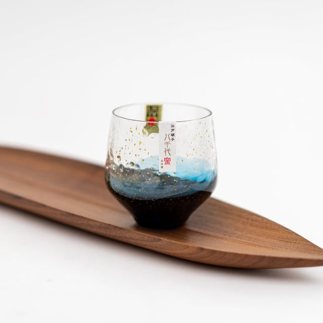 TOYO SASAKI Edo Glass Yachiyo Kiln Sake Cup Whiskey Glasses Made in Japan