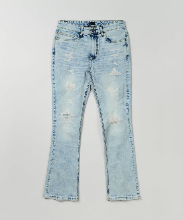 Saucey Light Wash Flare Denim Jeans