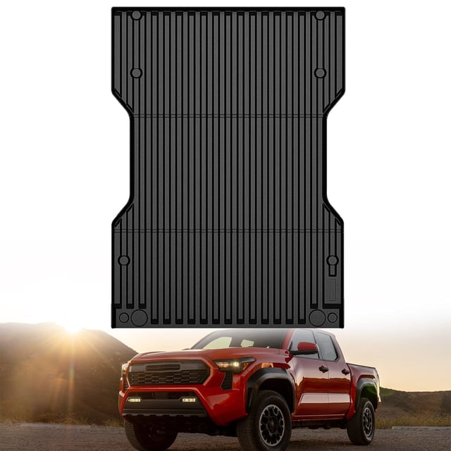 Truck Bed Mat 6 FT for 2024 2025 Toyota Tacoma, TPE Heavy-Duty Pick-up Bed Liner for Toyota Tacoma Accessories, Anti-Slip Texture, All Weather Protection