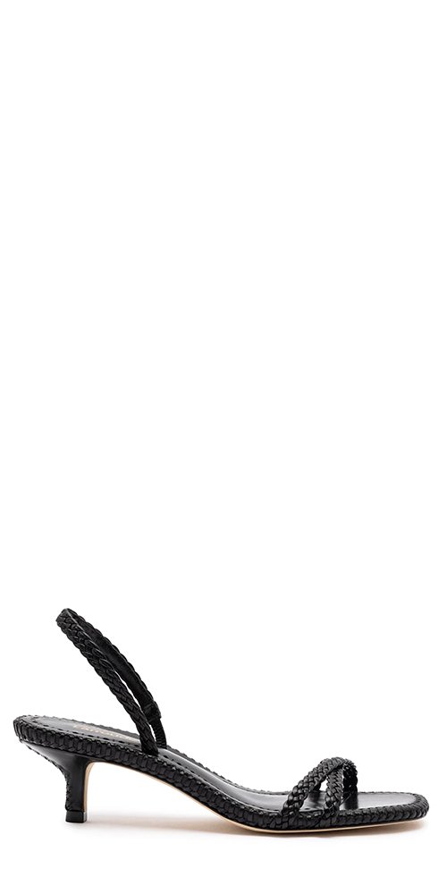 Mini Annie Sandal In Black Leather