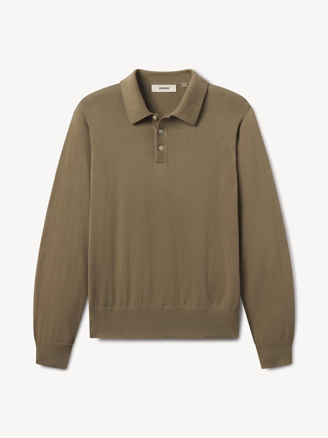 Sandalwood Como Cashmere L/S Polo