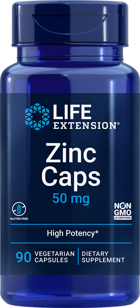 Zinc Caps, 50 mg, 90 vegetarian capsules