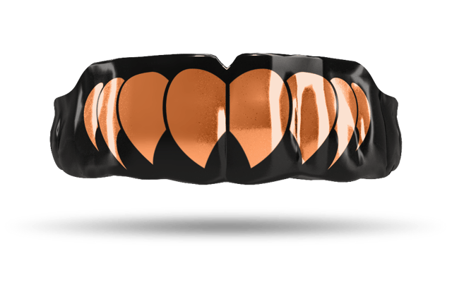 Chrome Rose Gold Fangs (Black)