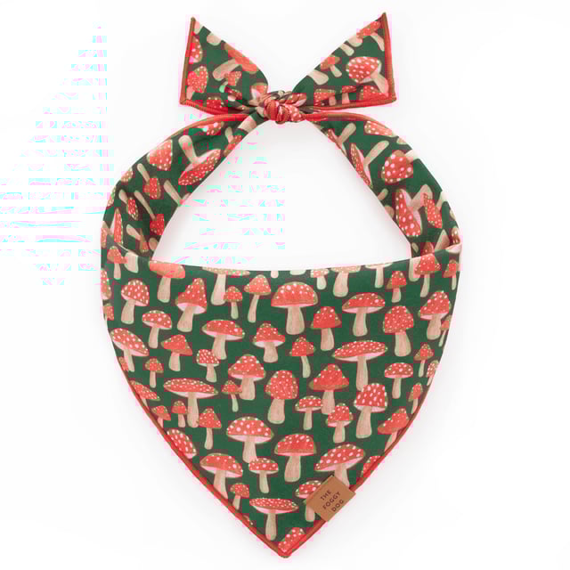 Mushroom Meadow Dog Bandana