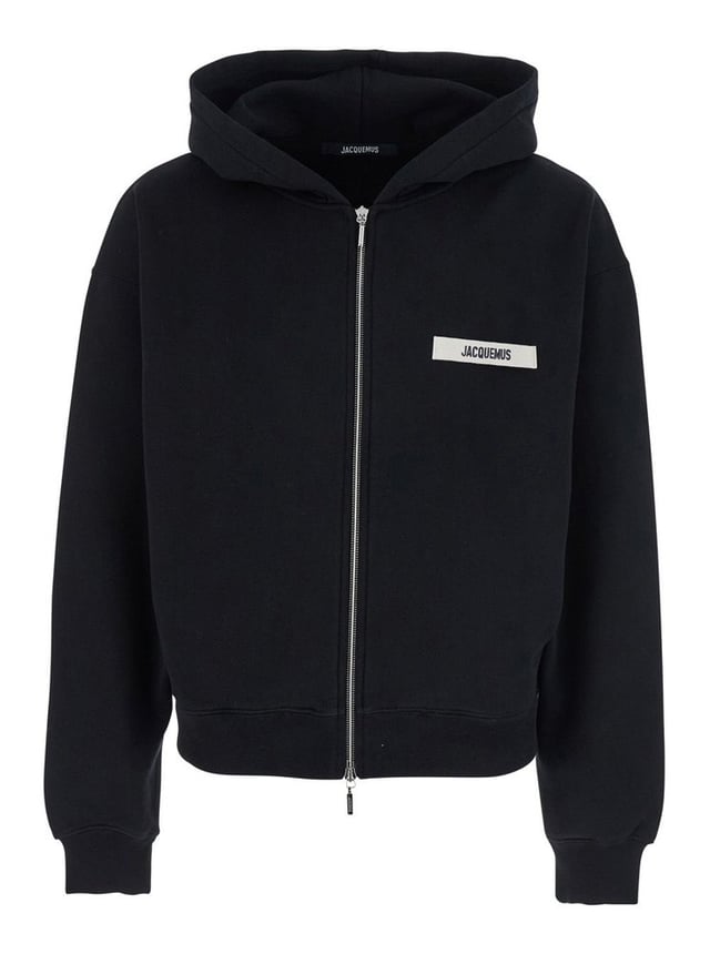 Jacquemus Logo Patch Zip-Up Hoodie