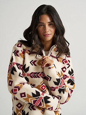 Women's Wrangler Retro® Quarter-Zip Sherpa Pullover