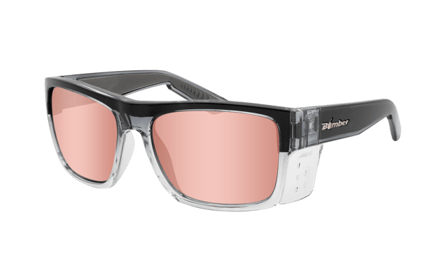 CLUTCH Safety - Polarized Rose Gold Mirror Crystal