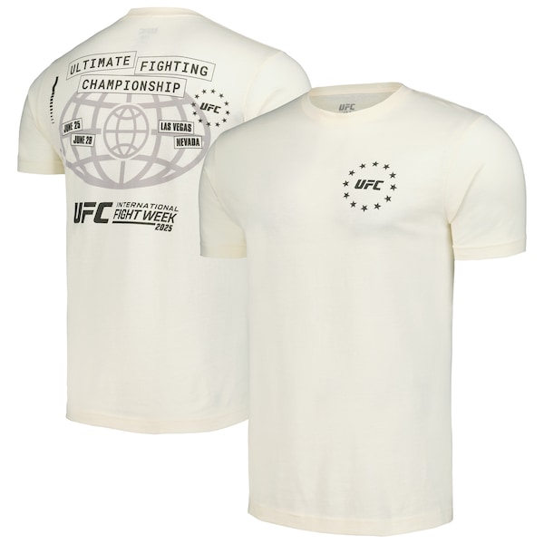 Men's Cream UFC 2025 International Fight Week Blueprint T-Shirt