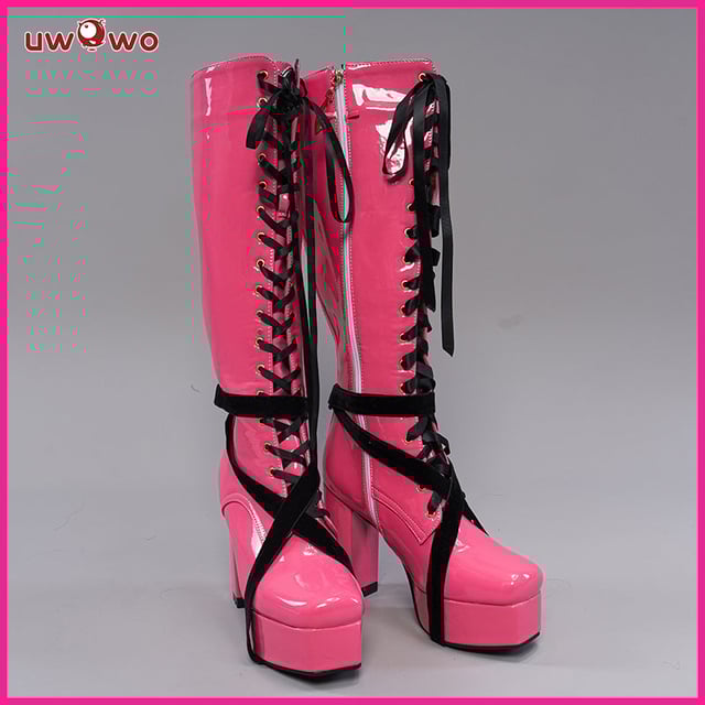 Uwowo Cosplay Shoes Draculaura Shoes Pink Boots
