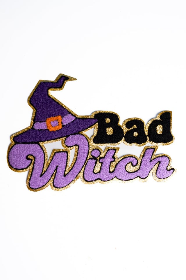 SALE! Bad Witch Large Chenille Patch, 6 x 8.5