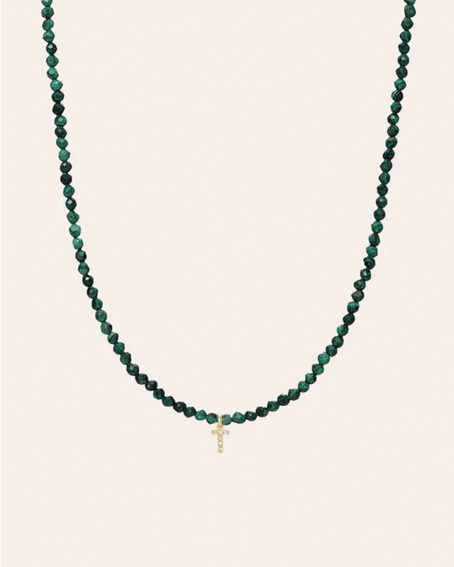 Malachite Bead Necklace