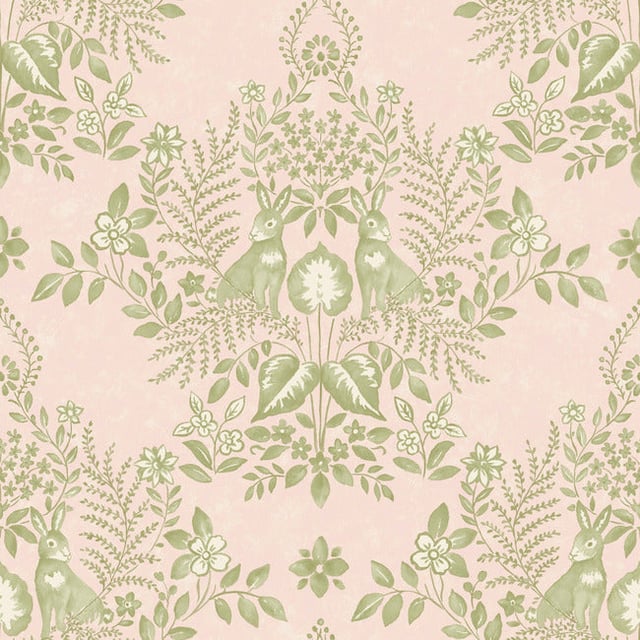 Cottontail Toile Premium Peel + Stick Wallpaper