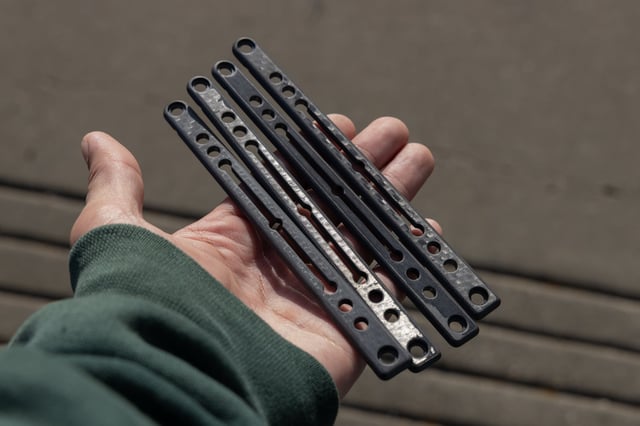 Blemished Carbon Fiber Nautilus Scales (Set of 4)