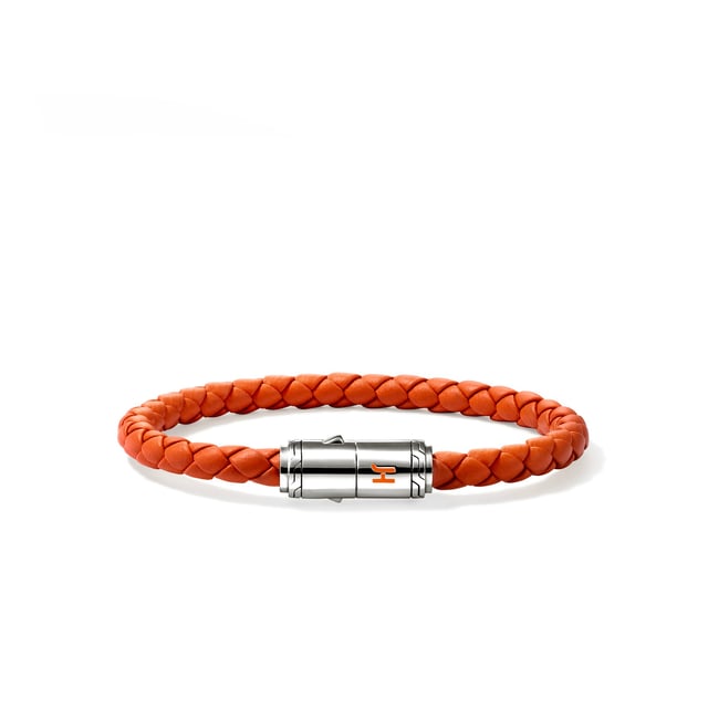 Leather Bracelet, Sterling Silver, 6MM|BU98688OR
