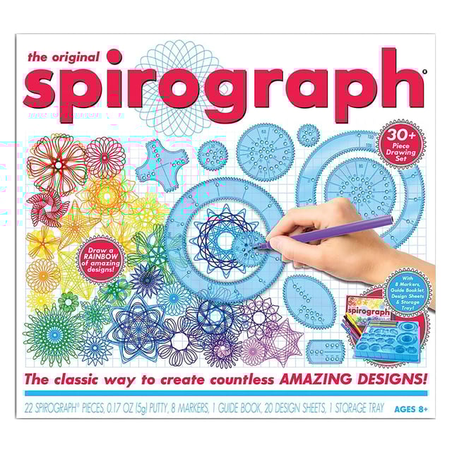 Spirograph Original Deluxe Design Drawing Kit with Markers & Guide Book