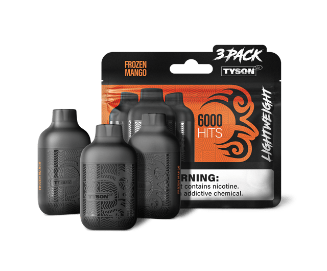 Tyson 2.0 Lightweight 6000 Hits 3 Pack Vape