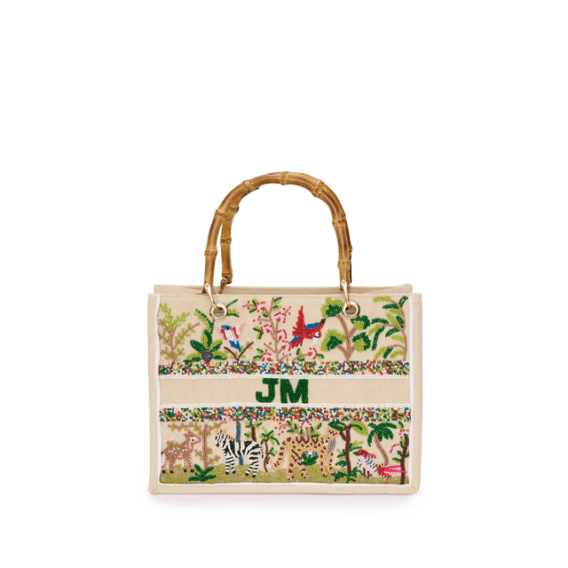 The Juliana Mini Beaded Tote - Serengeti