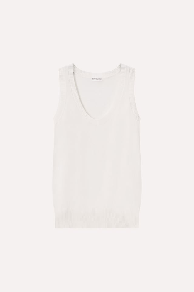 Supima Cotton Cashmere Scoop Neck Tank