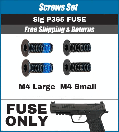 Sig Sauer P365 FUSE Holosun EPS Carry Screws - Set of 4