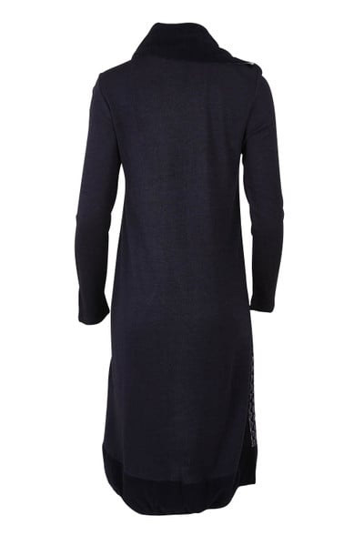 New York Patch Cowl Cotton Dress--ORI-20082