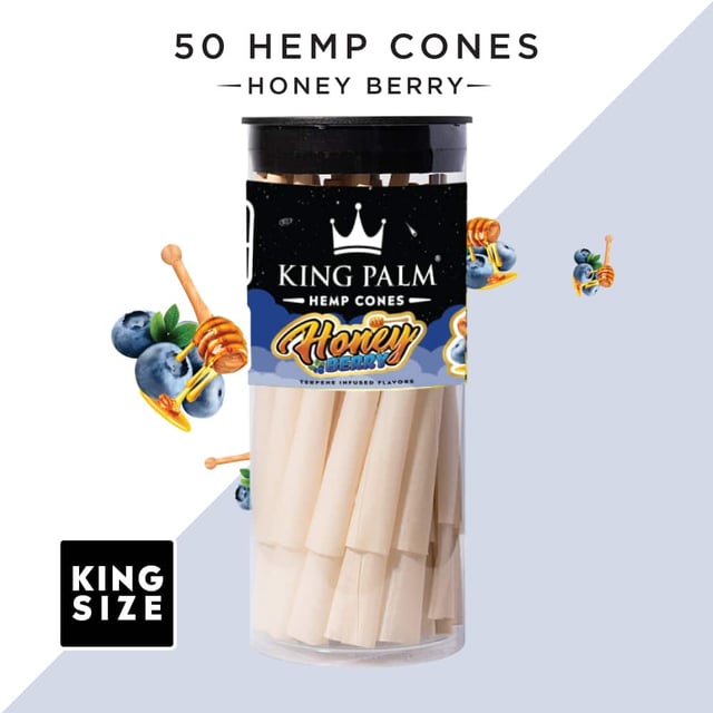 Honey Berry | 25 & 50 Pack | King Size Hemp Cones