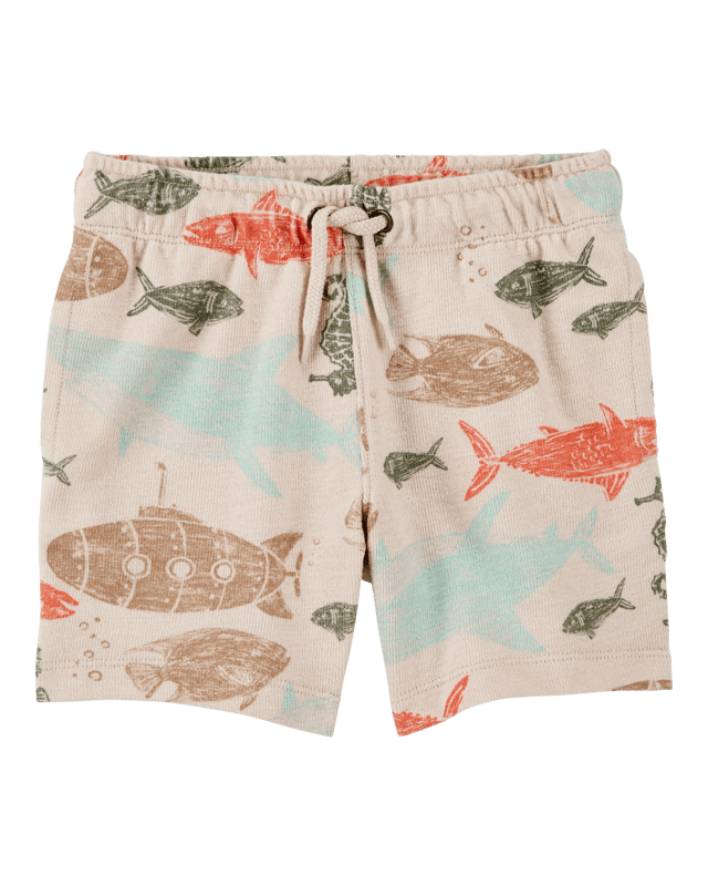 Toddler Sea Print Pull-On Shorts
