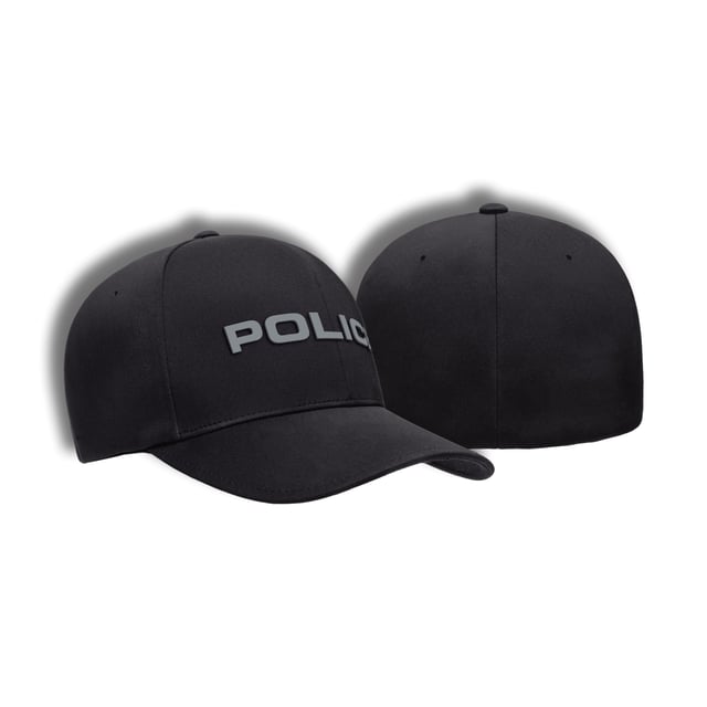 [POLICE] Reflective Flexfit Delta® Cap [BLK/REF]